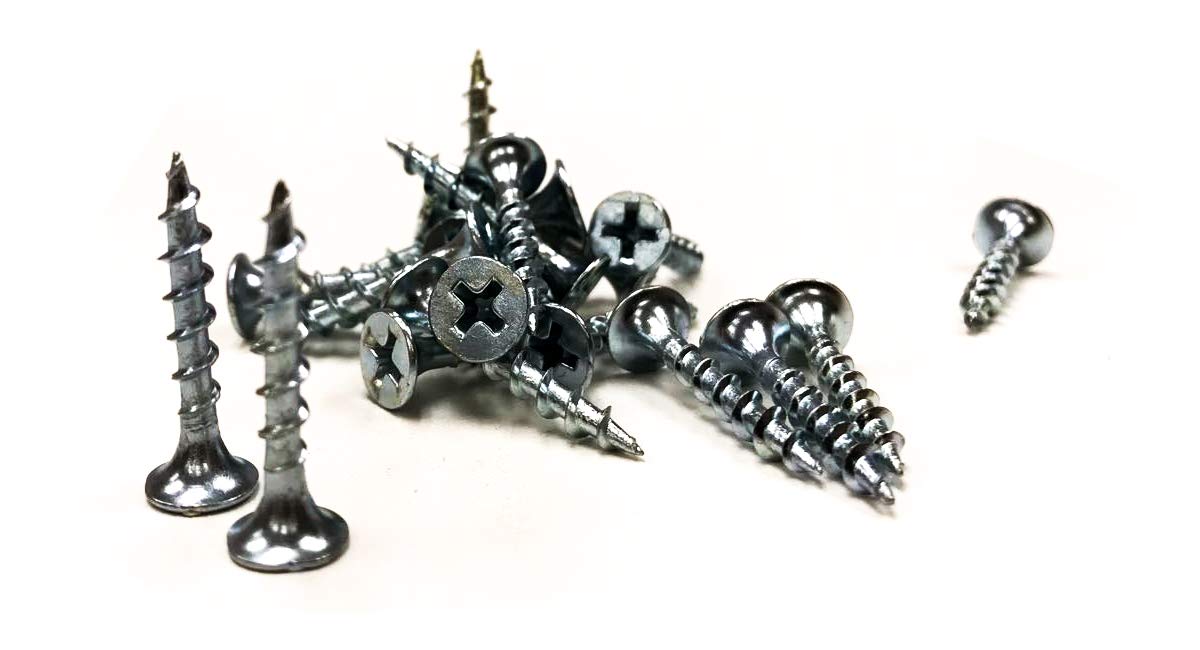 #6-1″ Drywall White Zinc Phillips Drive Wood Screws